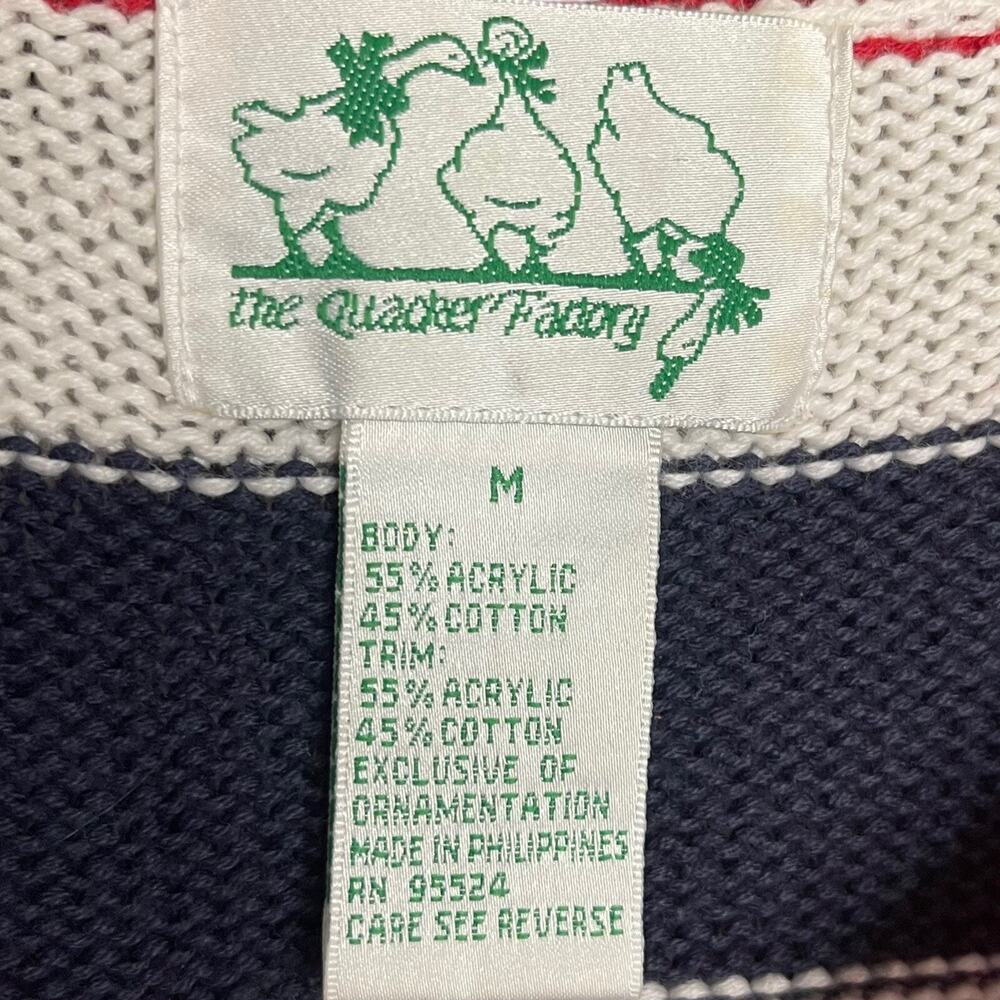 The Quacker Factory Tunic Sweater Women's M Red P… - image 6